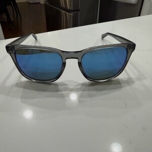Costa Gray Frame Sunglasses with Blue Mirrored Lenses
